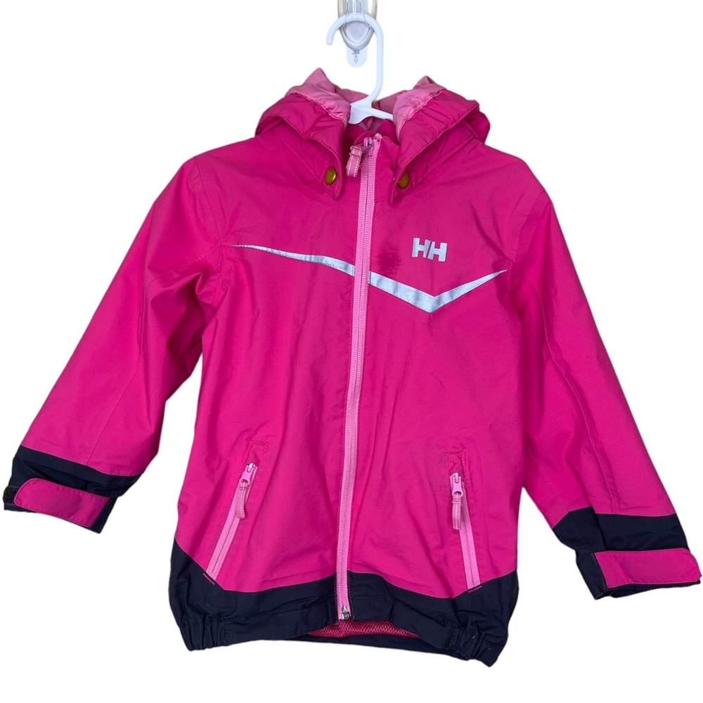 HELLY HANSEN: Pink 'K Shelter' Outdoor Jacket, Size 3 (98)